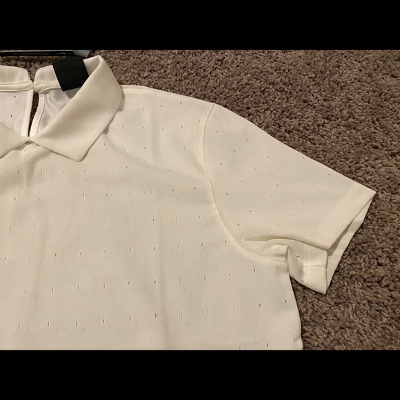 Nike Women's Dri-Fit Ace Jacquard Golf Polo Size Small CK5846-100 Retail $75 - Picture 2 of 3